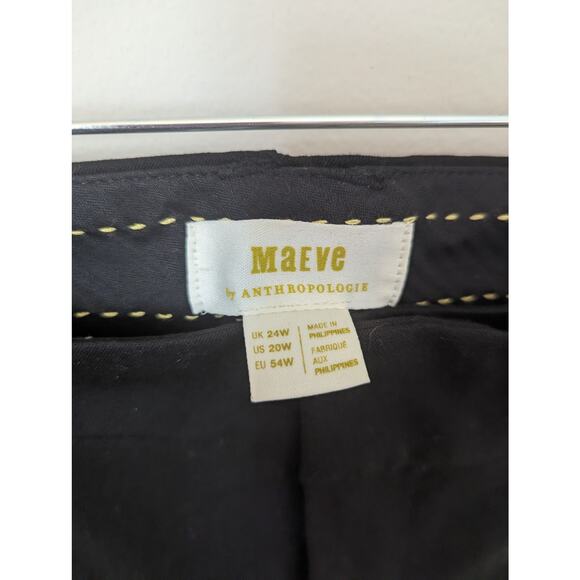 NWT Maeve by Anthropologie black pants - Picture 2 of 7